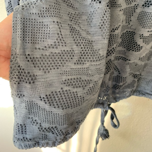 NWOT Anthropologie Saturday Sunday Top with Pockets and Drawstring Hem - Picture 6 of 8